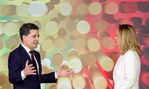 Nicușor Dan și Elena Lasconi FOTO Inquam Photos / Octav Ganea