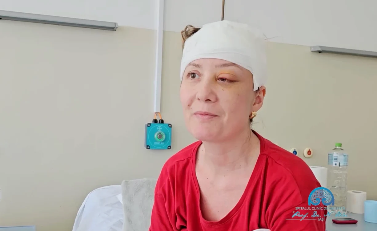Adriana Ghibilic, pacientă 41 de ani, jud. Bacău  Sursa foto: Spitalul de Neurochirurgie din Iași