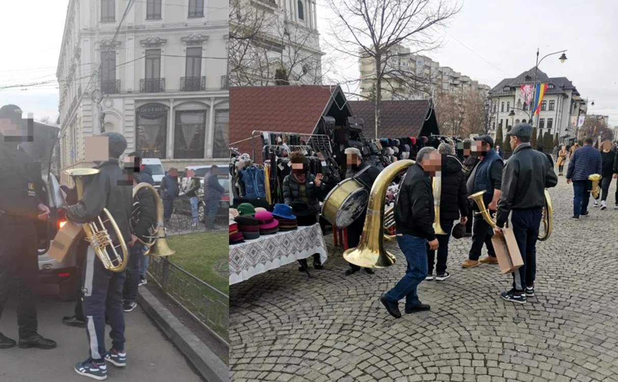 Fanfară sancționată de polițiști SURSĂ FOTO Poliția Locală Iași