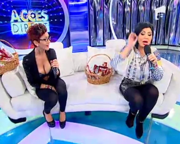 Dana Roba şi Adriana Bahmuţeanu (captură Antena 1)