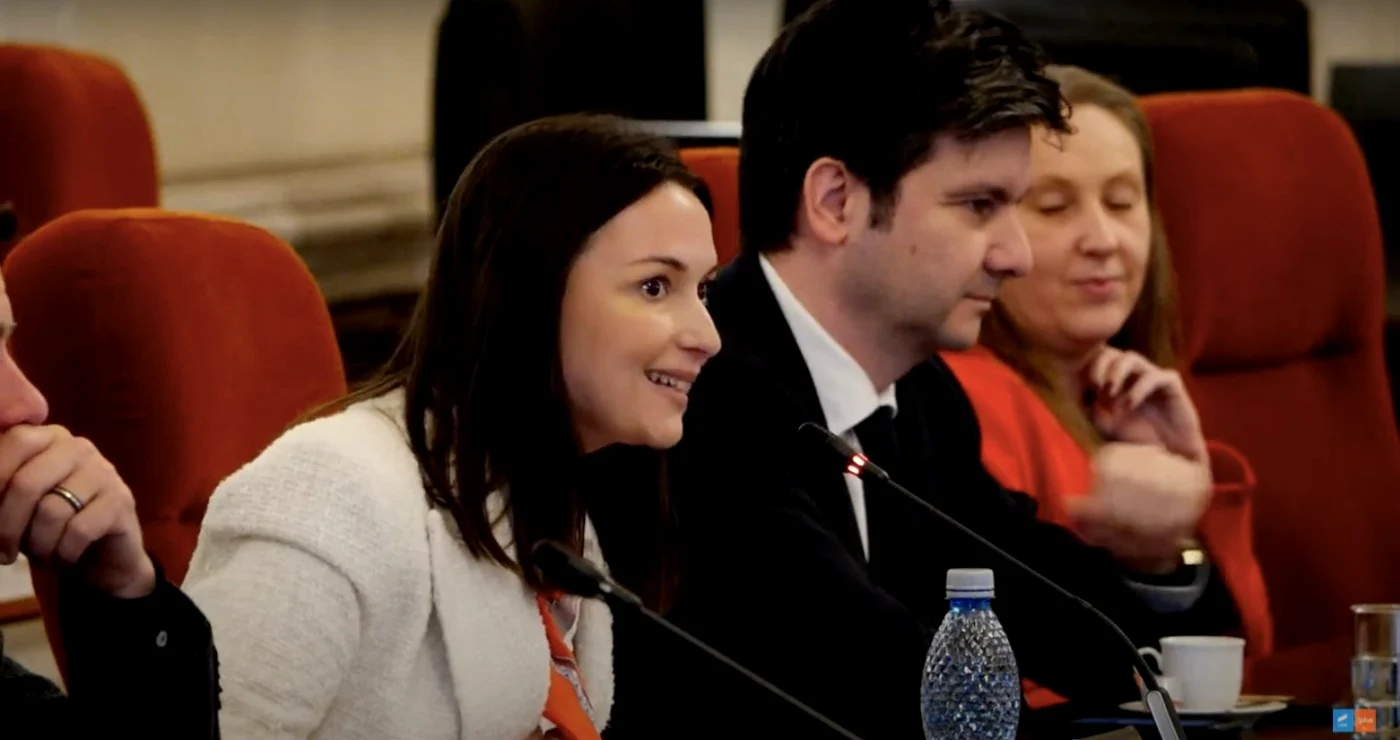 Catinca Nistor și Liviu Jicman la audierile din Senat FOTO Arhivă