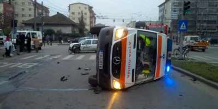 Accident la Timişoara FOTO Opinia Timişoarei