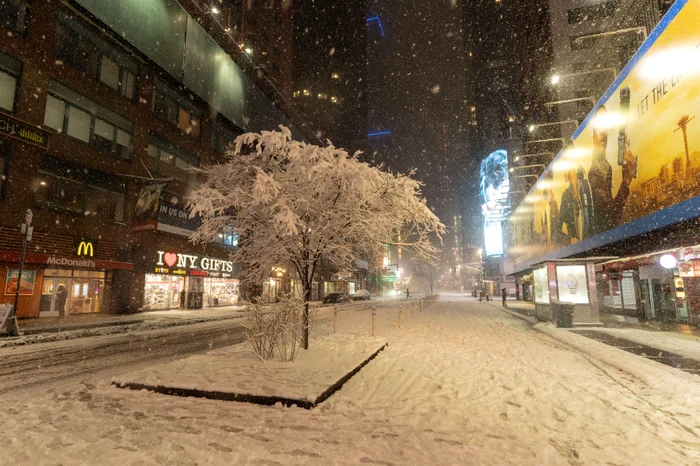 Orașul New York a fost pustiu duminică seară (Foto: Profimedia)