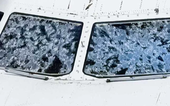 Avion avariat de grindina in SUA FOTO Twitter