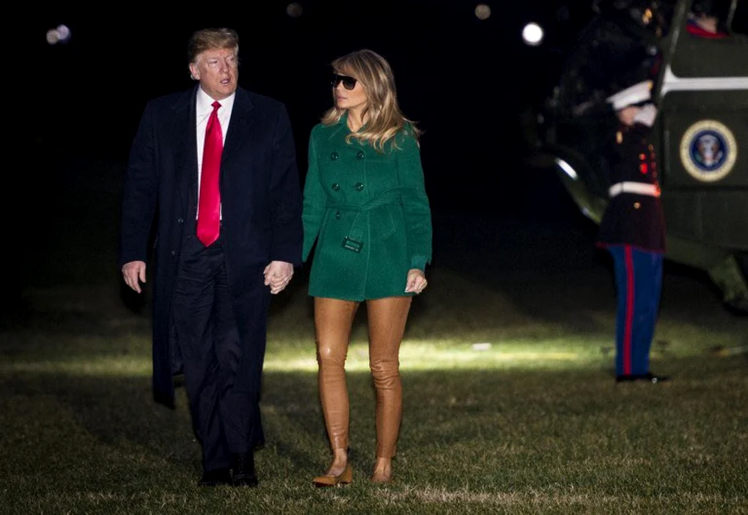 Donald şi Melania Trump, la întoarcerea din Irak