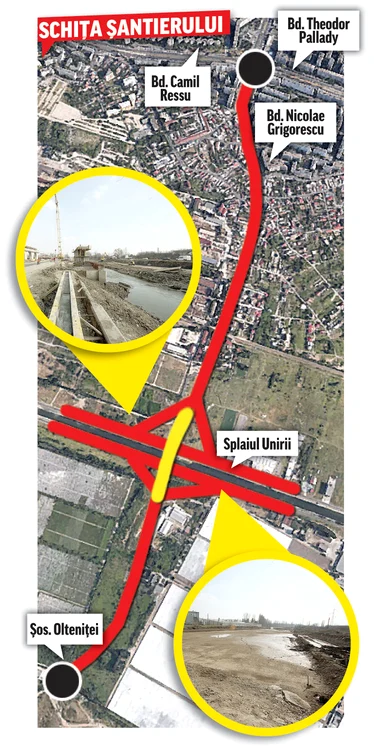 
    Pe Bd. Nicolae Grigorescu muncitorii lipsesc, deși strada ar trebui să fie lărgită la trei benzi pe sens până la sfârșitul anuluiFoto: Florin Şuler  