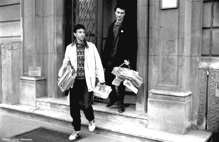 Marius Tucă și Dan Diaconescu fuseseră trimiși de șeful lor, Horia Alexandrescu, să vândă ziare prin București