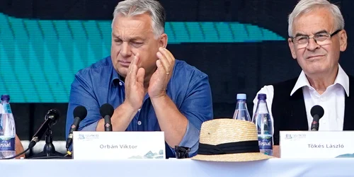 Laszlo Tokes și Viktor Orban, la Băile Tușnad FOTO Inquam / Tudor Pană