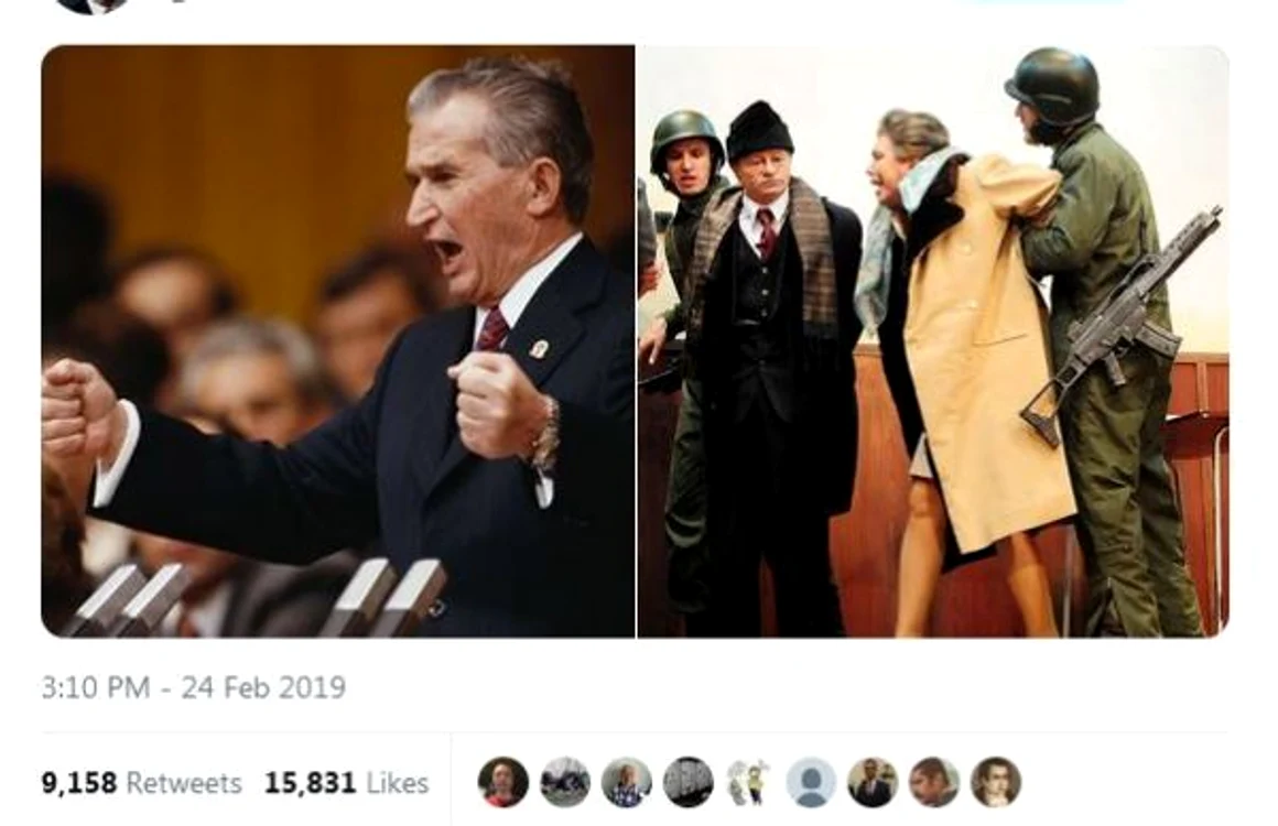 Colaj cu sotii Ceausescu postat pe Twitter de Marco Rubio Captura Twitter @marcorubio