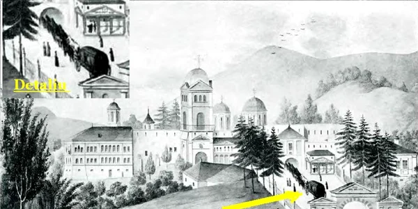 Diligenţa cu 40 de cai de pe vremea lui Cuza de la Mănăstirea Horezu din patrimoniul UNESCO Foto horezusuntemnoi ro