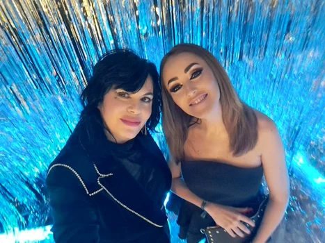 Mariana Moculescu și fiica ei, Nidia, care a împlinit 35 de ani