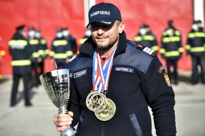 Plt. adj. Albert Mufturel, din cadrul ISU Mehedinți FOTO: ISU Mehedinți