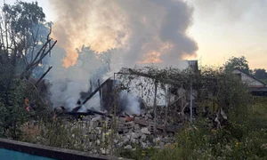 atac rusesc in Balaklia Harkov FOTO FB Vitalii Karabanov, jpg