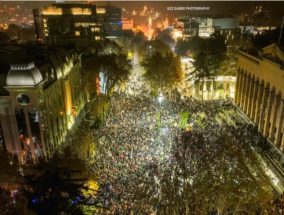 Proteste la Tbilisi FOTO: X