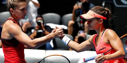 Halep și Lauren Davis Australian Open Twitter jpg