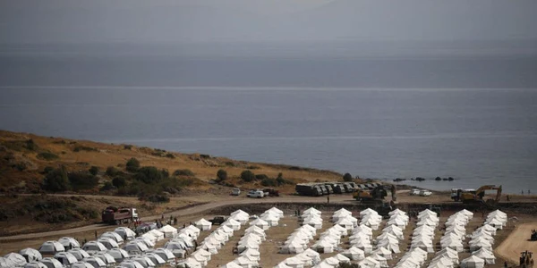 Tabara de refugiati de pe insula Lesbos FOTO EPA-EFE