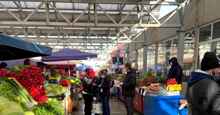 Primăria modernizează hala de legume şi fructe de la Orizont FOTO Facebook/PMC