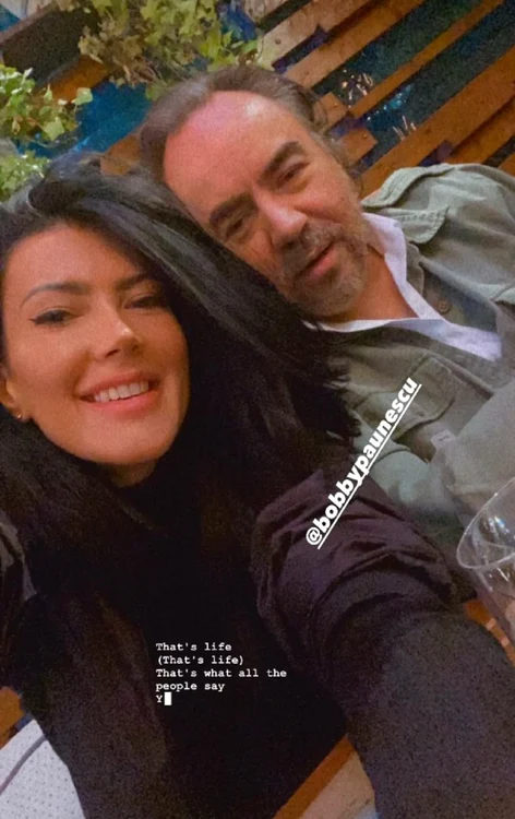 Andreea Ilie și Bobby Păunescu / foto: Captură InstaStory