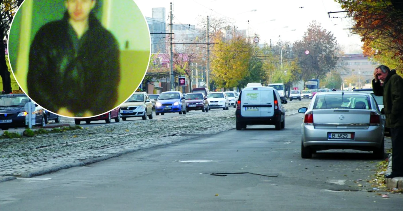 La Brăila, "Atacatorul X" (în medalion) a început atacând o profesoară, pe bulevardul Dorobanţilor
