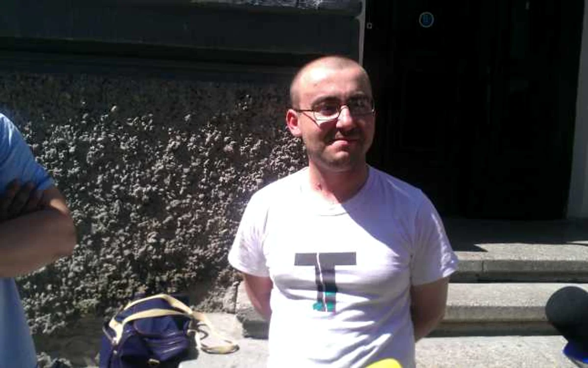 Vadim Ungureanu, după eliberare FOTO: Andrei Rizescu