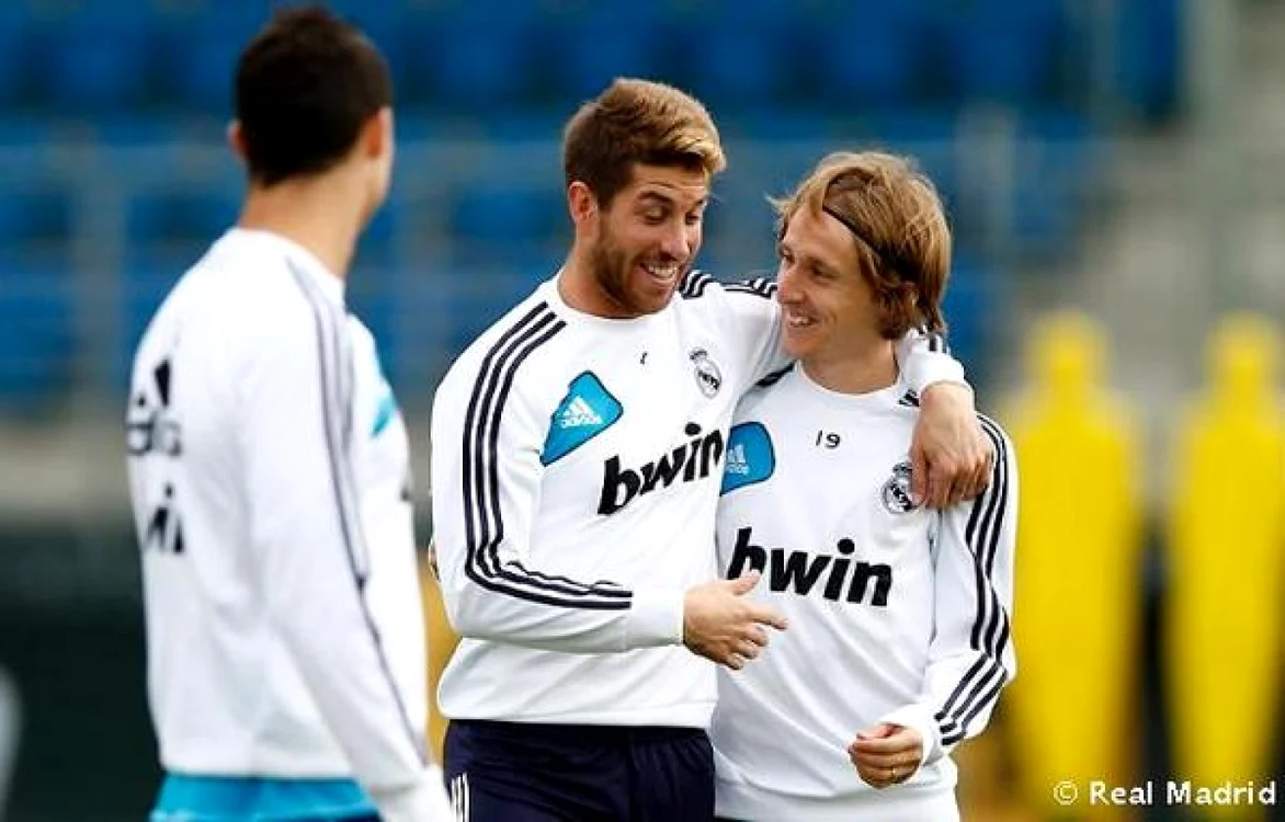 Sergio Ramos şi Luca Modrici