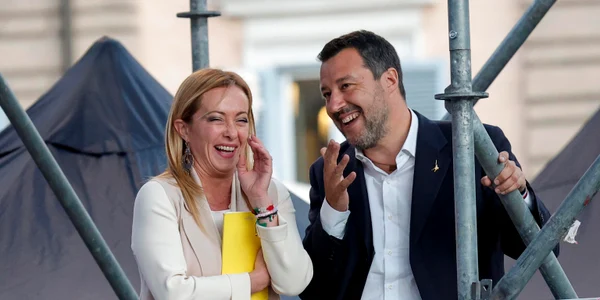 Matteo Salvini și Giorgia Meloni FOTO EPA-EFE