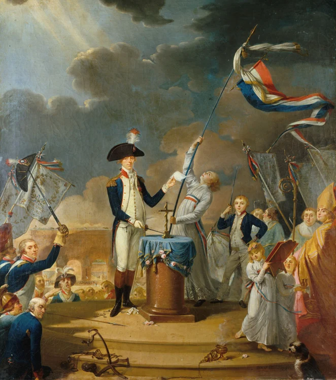 Le serment de La Fayette a la fete de la Federation jpg jpeg