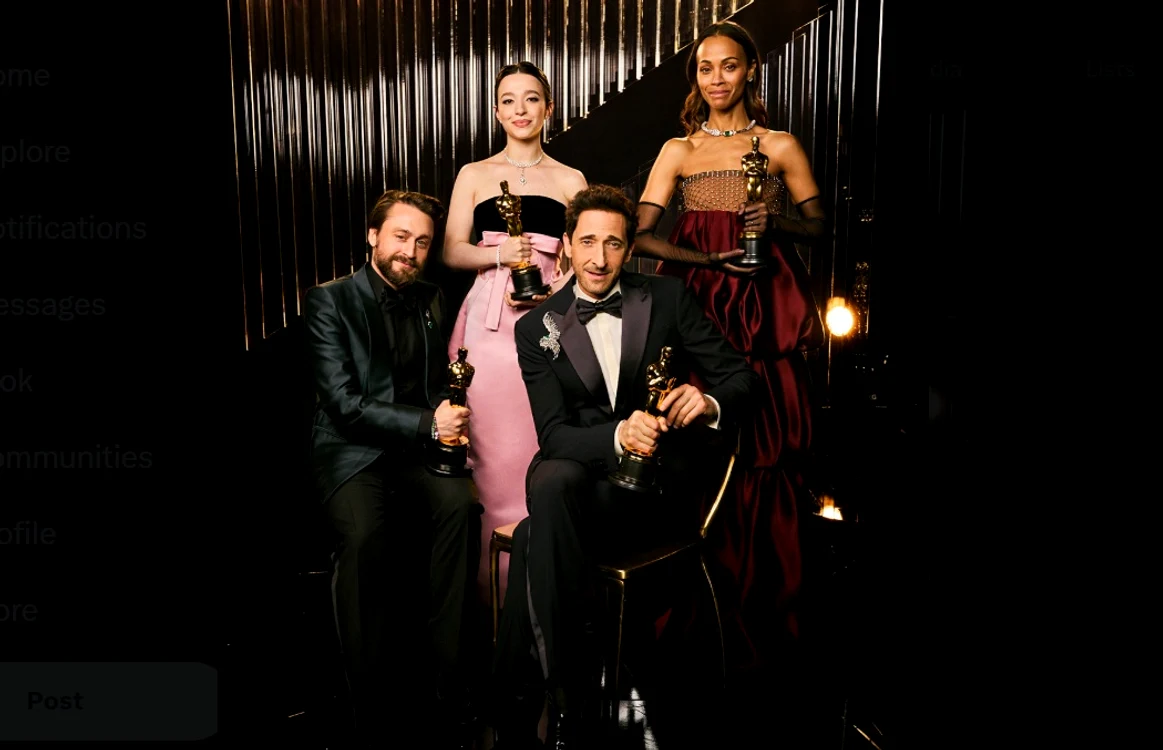 Adrien Brody a câștigat premiul pentru „cel mai bun actor” Foto: The Academy/X