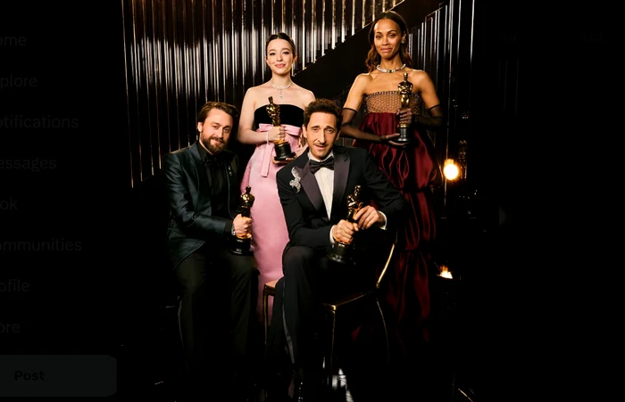 Adrien Brody a câștigat premiul pentru „cel mai bun actor” Foto: The Academy/X