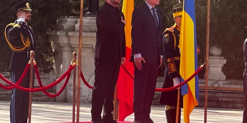 Ceremonia oficială de primire a lui Volodimir Zelenski în RO FOTO: Adevărul