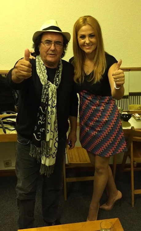 Oana Turcu l-a cunoscut pe Al Bano in culisele concertului sustinut de acesta la Bucuresti