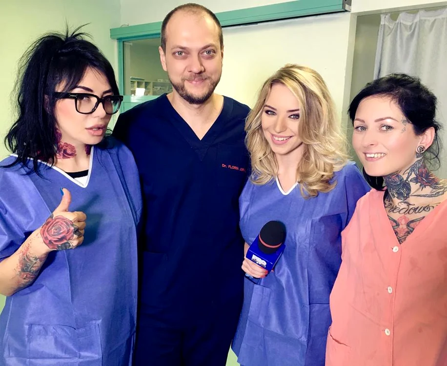 Femke, alături de DJ Wanda și medicul Florin Juravle 