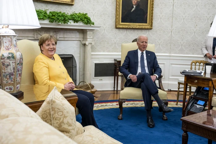 Angela Merkel, primită la Casa Albă de către Joe Biden FOTO EPA-EFE