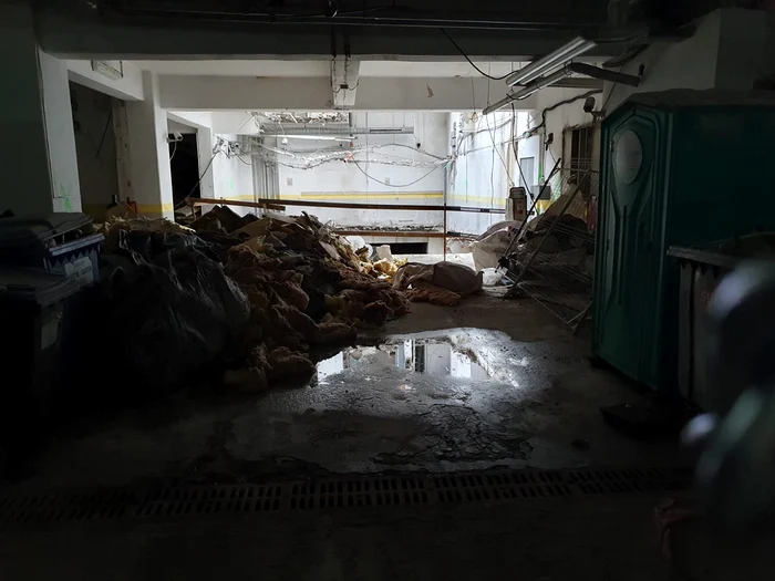 Este refăcută și parcarea subterană a imensei clădiri