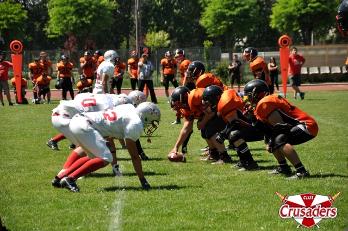 Cluj Crusaders este capioana României la fotbal american. FOTO: clujcrusaders.ro