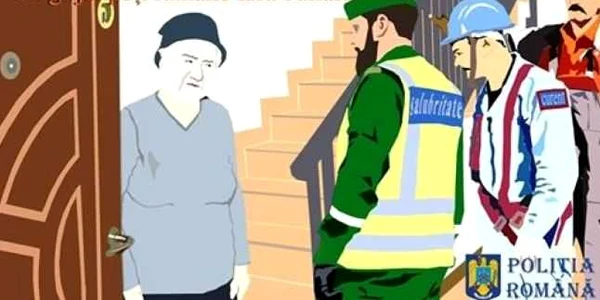 Nu lăsaţi persoane necunoscute să vă intre în casă