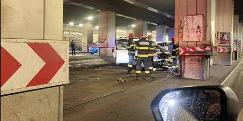 Accident Pasajul Victoriei FOTO Facebook Infotrafic