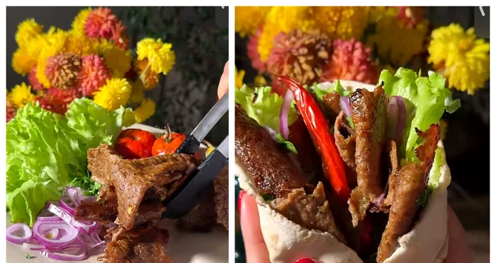 Kebab la tavă, rețeta delicioasă care a devenit virală pe TikTok / foto: colaj captură video