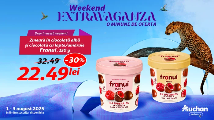 Începe Weekend Extravaganza la Auchan – delicii premium, reduceri spectaculoase!