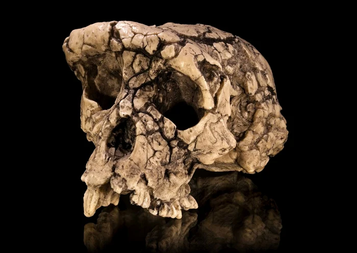 Mulaj al craniului de Sahelanthropus tchadensis (© Didier Descouens / Wikimedia Commons)