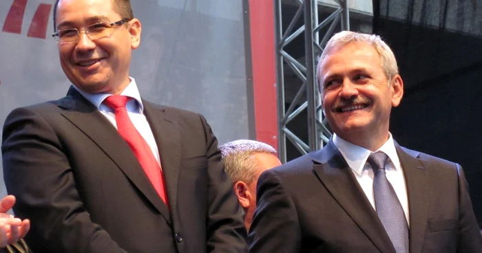 Victor Ponta şi Liviu Dragnea FOTO Arhiva Adevărul