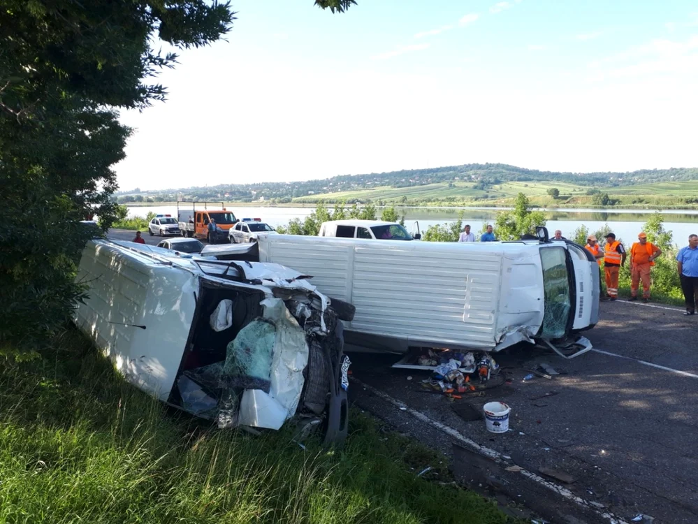 Accident Buneşti. FOTO ISU Suceava