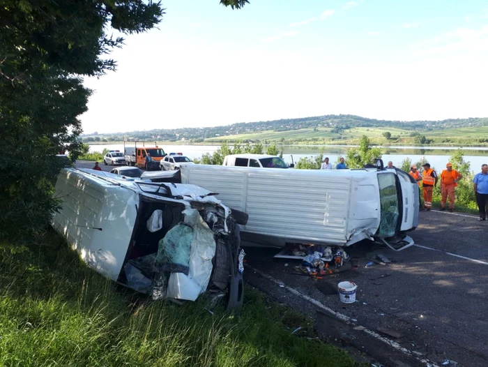 Accident Buneşti. FOTO ISU Suceava