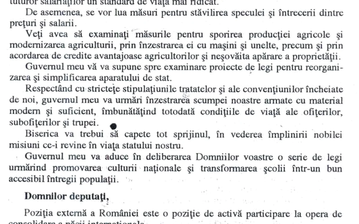 Discursul Regelui Mihai din 1946, partea a II-a