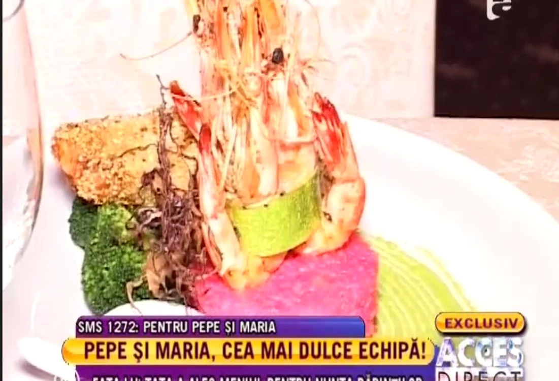 Meniul de la nunta lui Pepe (FOTO ACCES DIRECT)