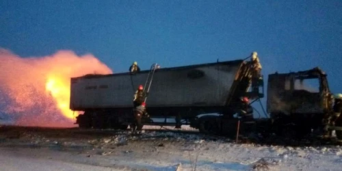 incendiu camion vaslui
