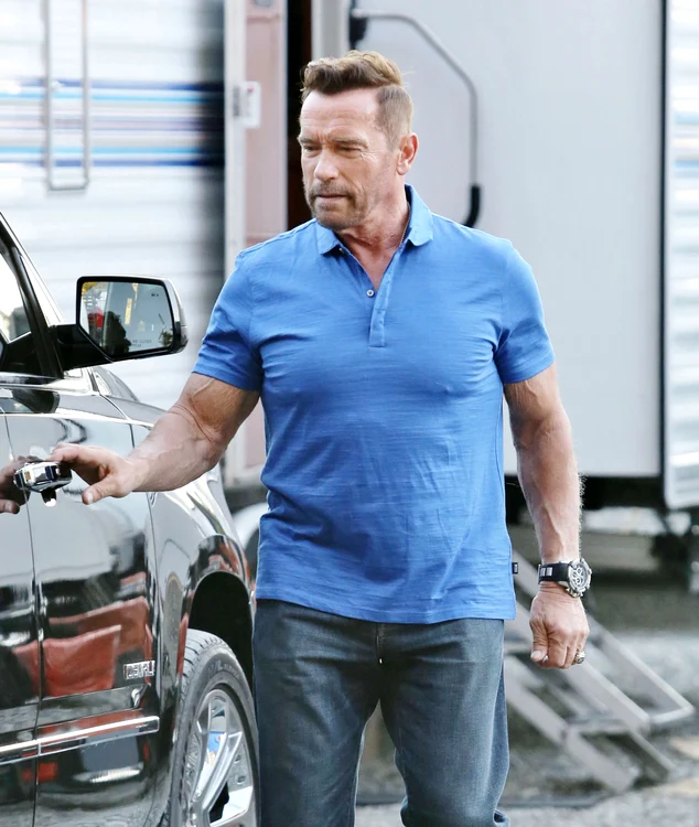 Exclusive    Arnold Schwarzenegger On The Set Of 'Why We're Killing Gunther' jpeg