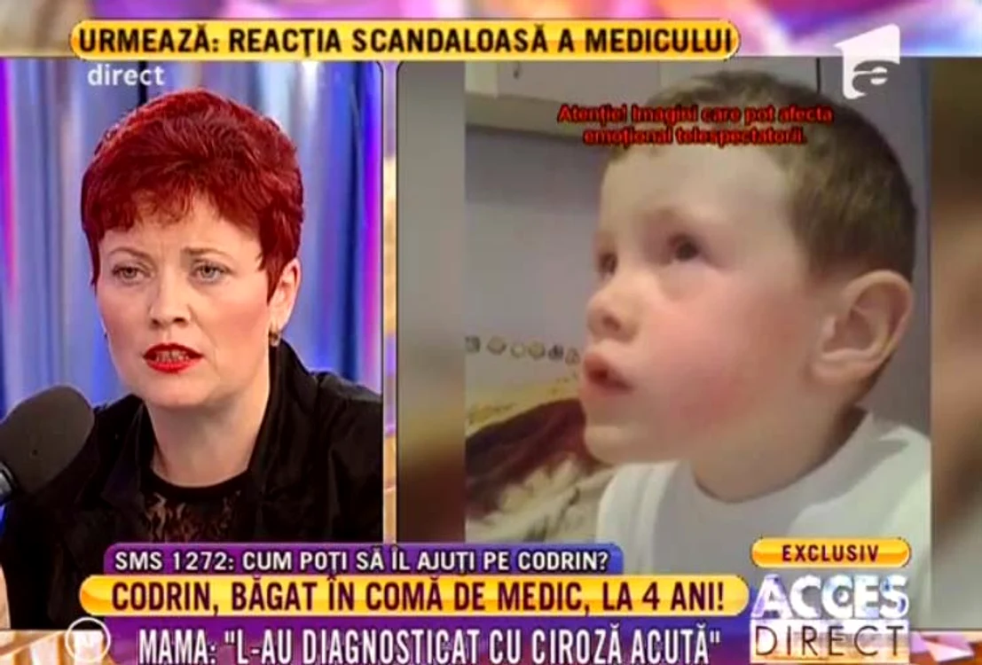 Băiatul se plimbă mai mult prin spitale