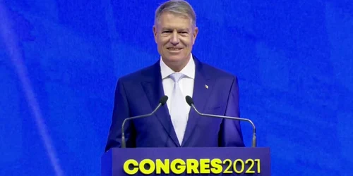 Klaus Iohannis la Congresul PNL FOTO Captură video