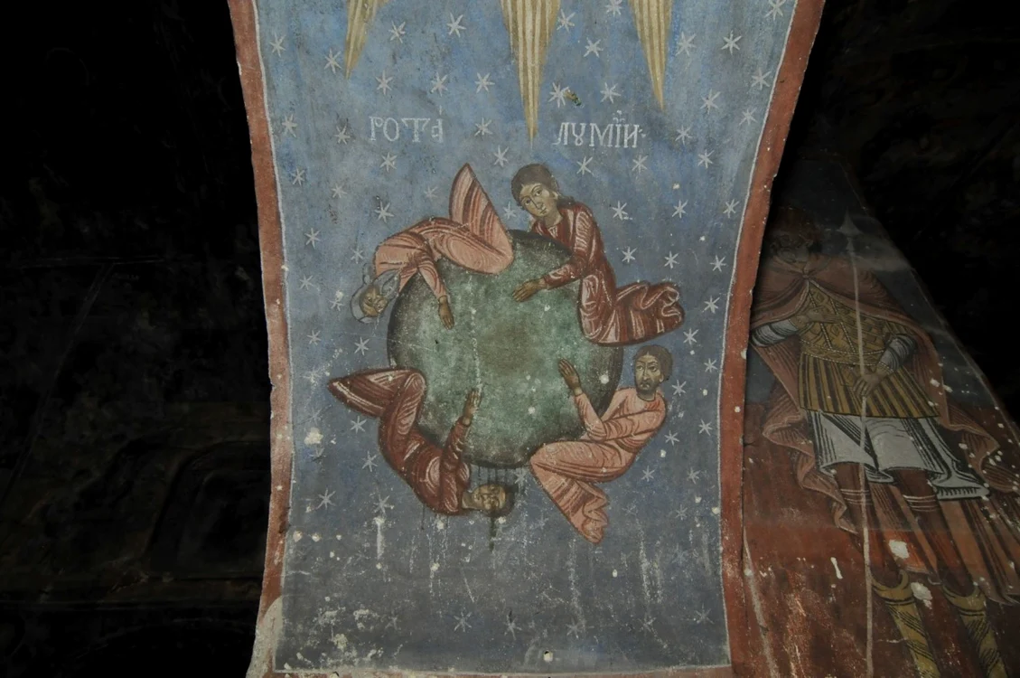 Uimitoarea frescă poată fi văzută la Biserica „Sfântul Nicolae“ din Şcheii Braşovului. FOTOnewsbv.ro